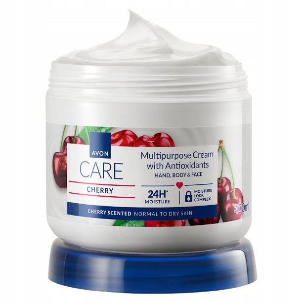 AVON Care Cherry MultiPurpose Cream - 400ml | افون كريم متعدد الاستخدامات  بالكرز - 400مل