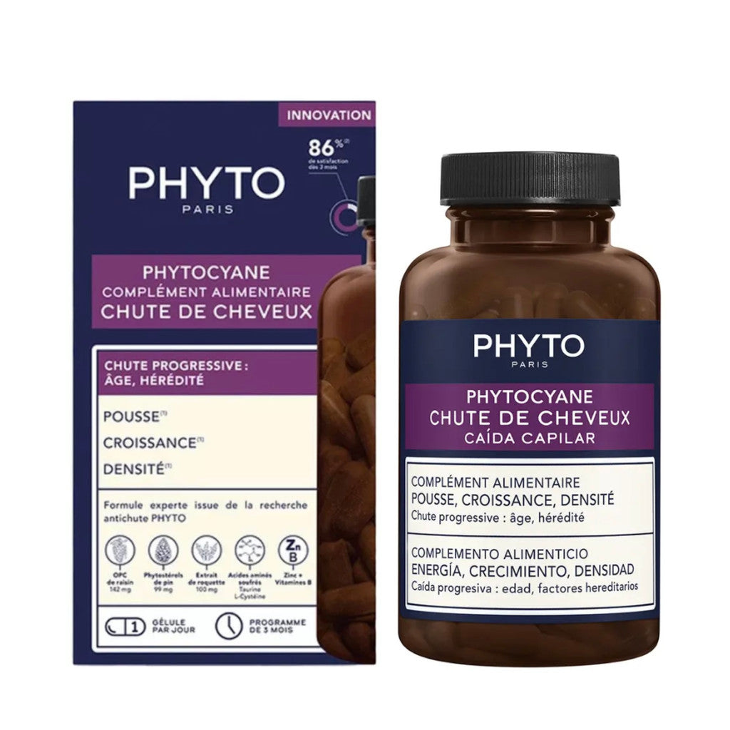 PHYTO Cyane Complement Alimentaire Anti-Hair Loss Food Supplement - 84 Capsules | مكمل غذائي فيتوسيان المضاد لتساقط الشعر – 84 كبسولة