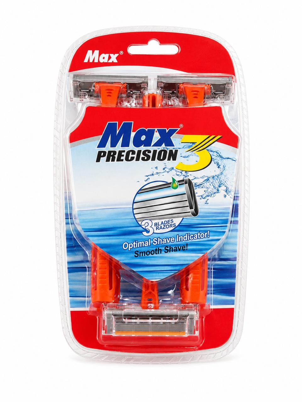 MAX Precision 3 Blades Razors Smooth Shave | ماكس شفرات حلاقة ثلاثية - 5 شفرات