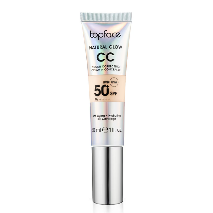 TOPFACE NATURAL GLOW CC CREAM & CONCEALER - 30ml | توب فيس كريم سي سي و كونسيلر - 30 مل