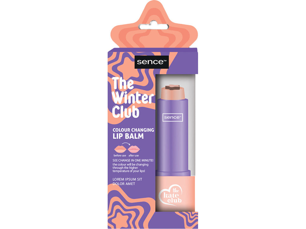Sence Beauty The Winter Club Plum Bliss Scent Lip Balm - 3g| سينس بيوتي بلسم الشفاه المتغير اللون-3غرام