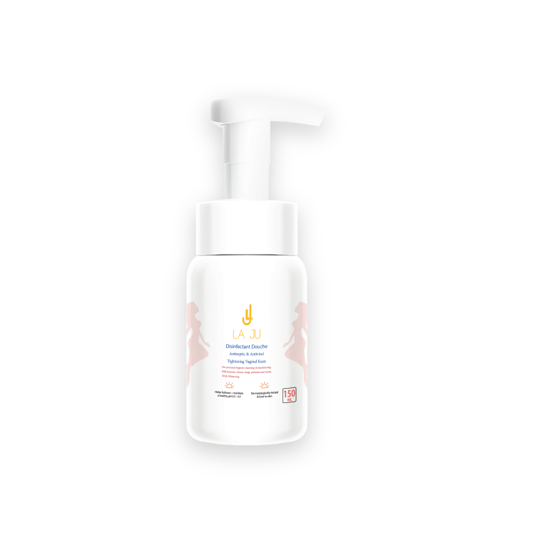 LA JU Disinfectant Douche Antiseptic & Antiviral Tightening Vaginal foam - 150ml| لاجو غسول  رغوي ومضاد للفيروسات-150 مل