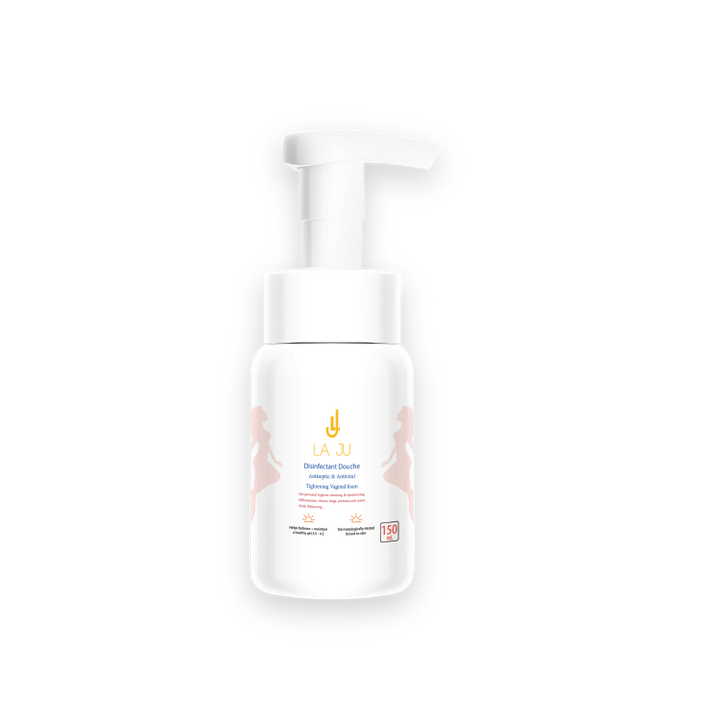 LA JU Disinfectant Douche Antiseptic & Antiviral Tightening Vaginal foam - 150ml| لاجو غسول  رغوي ومضاد للفيروسات-150 مل