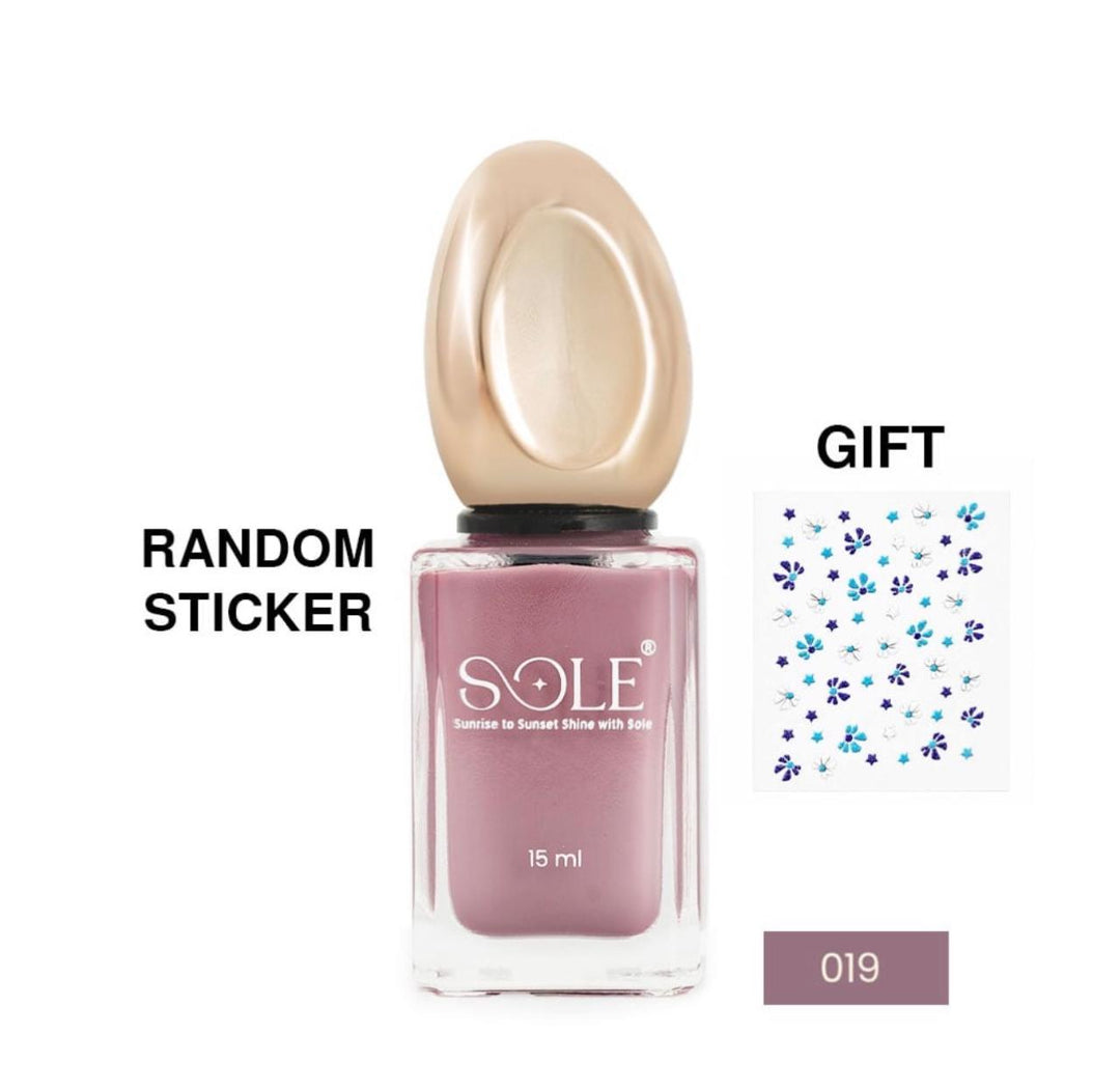 SOLE Nail Polish - 15ml | سول صبغ أظافر شفاف - 15مل