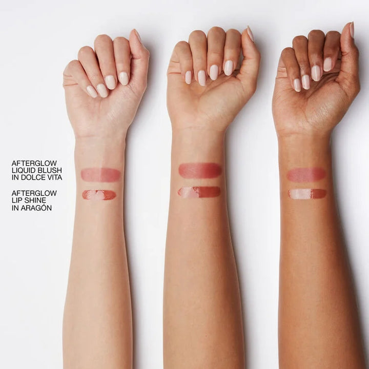 Nars Mini Afterglow Liquid Blush & Lip Shine Duo - 3.7ml | نارس مجموعة مكياج للشفاه والخدود ميني افتر غلو