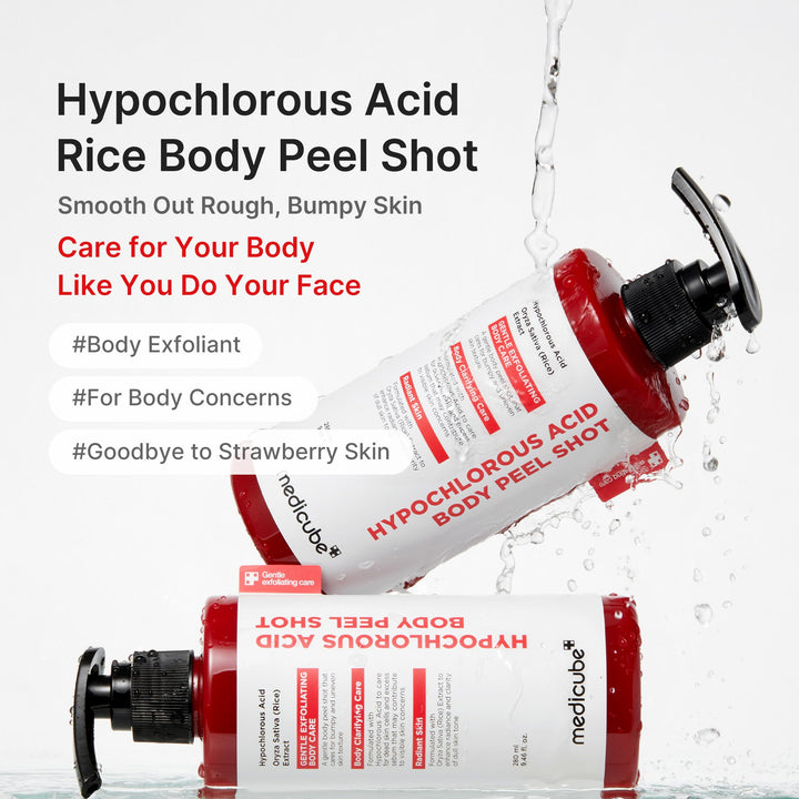 medicube Korean Skincare Hypochlorous Acid Body Peel Shot - 280ml | ميديكيوب هيدروكلوريك أكيد بييل شوت مقشر للجسم - 280مل #4
