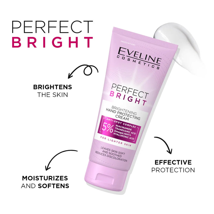 Eveline Perfect Bright Brightening Hand Protecting Cream - 100ml | ايفلين كريم مفتح لليدين - 100 مل