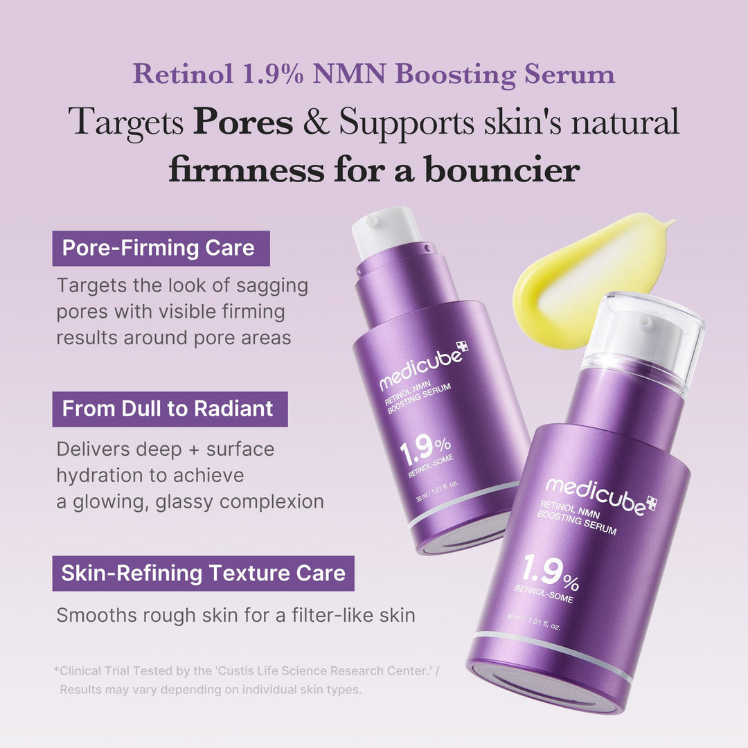 MEDICUBE Retinol Nmn Boosting Serum 1.9% Retinol Some - 30ml | ميديكيوبي سيروم ريتينول بوستينغ 1.9% - 30مل #5