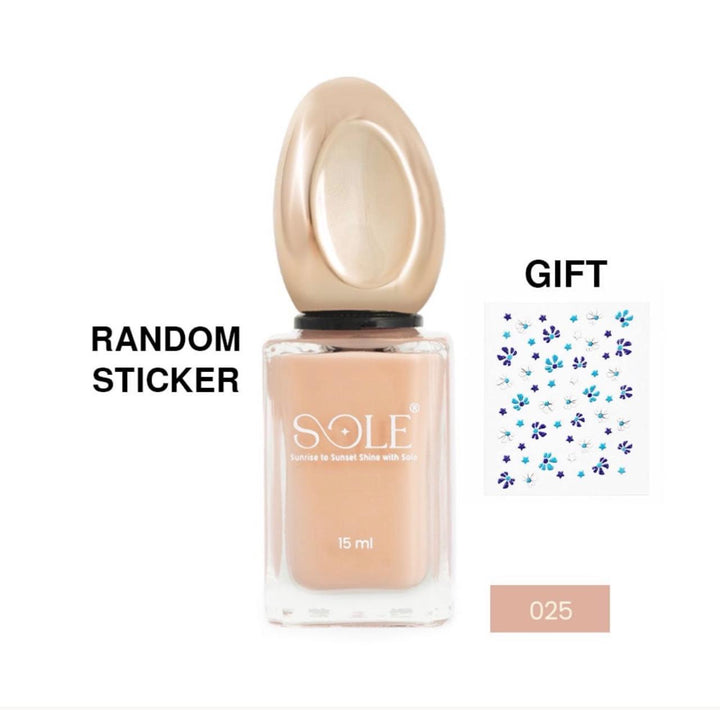 SOLE Nail Polish - 15ml | سول صبغ أظافر شفاف - 15مل