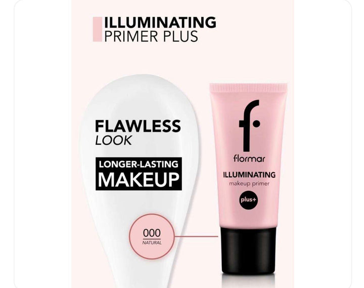 Flormar Illuminating Makeup Primer Plus+ - 35ml | فلورمار برايمر يعزز اضاءة البشرة - 35 مل