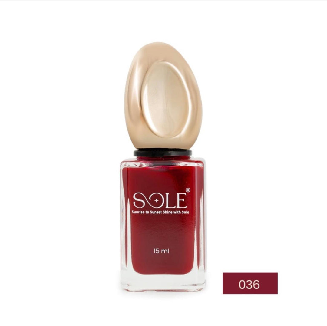 SOLE Nail Polish - 15ml | سول صبغ أظافر شفاف - 15مل