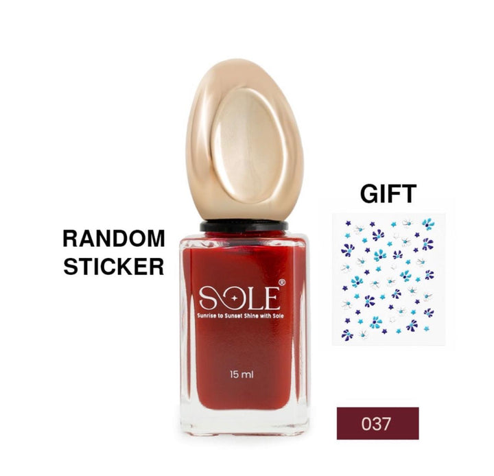 SOLE Nail Polish - 15ml | سول صبغ أظافر شفاف - 15مل