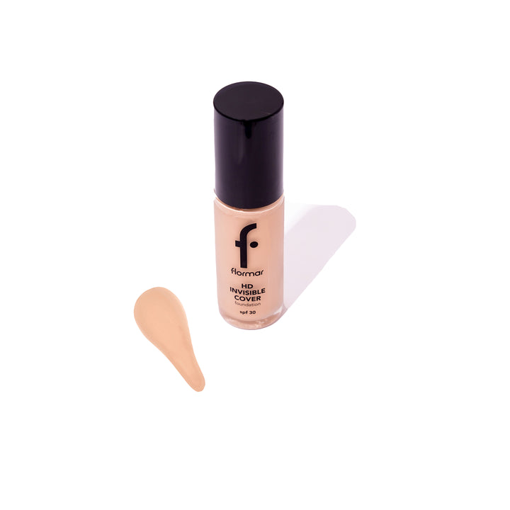 Flormar HD Invisible Cover Foundation - 30ml | فلورمار كريم الاساس - 30 مل