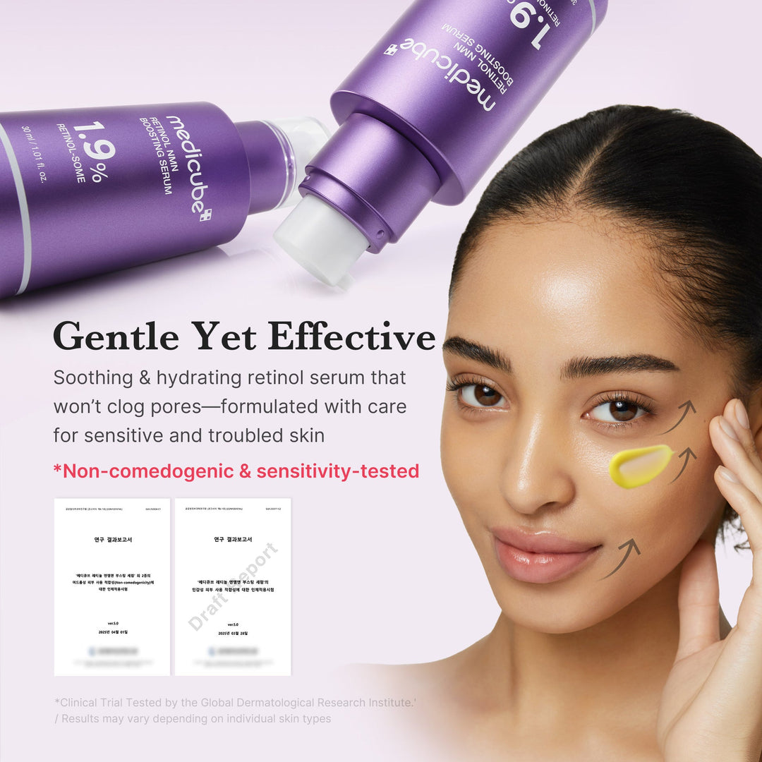MEDICUBE Retinol Nmn Boosting Serum 1.9% Retinol Some - 30ml | ميديكيوبي سيروم ريتينول بوستينغ 1.9% - 30مل #2