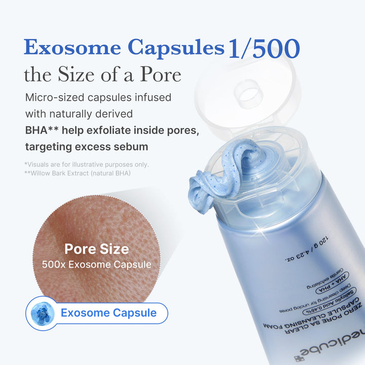 MEDICUBE Zero Pore SA Clear Capsule Cleansing Foam - 120g | ميديكيوب فوم تنظيف كابسول زيرو بور - 120غ #1