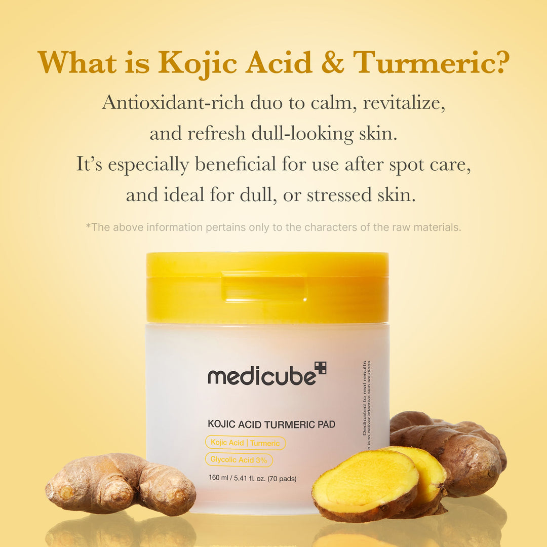 MEDICUBE Kojic Acid Turmeric 70 Pads - 160ml | ميديكيوب باد كوجيك أسيد بالكركم - 160مل #1