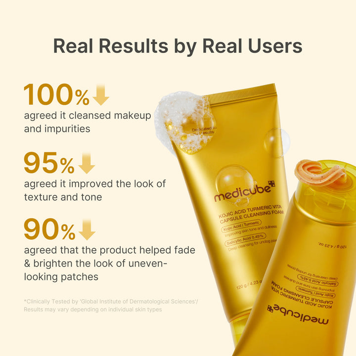 Medicube Kojic Acid Turmeric Vita Capsule Cleansing Foam - 120g | ميديكيوب فوم تنظيف كبسولات كوجيك أسيد والكركم - 120غ #4