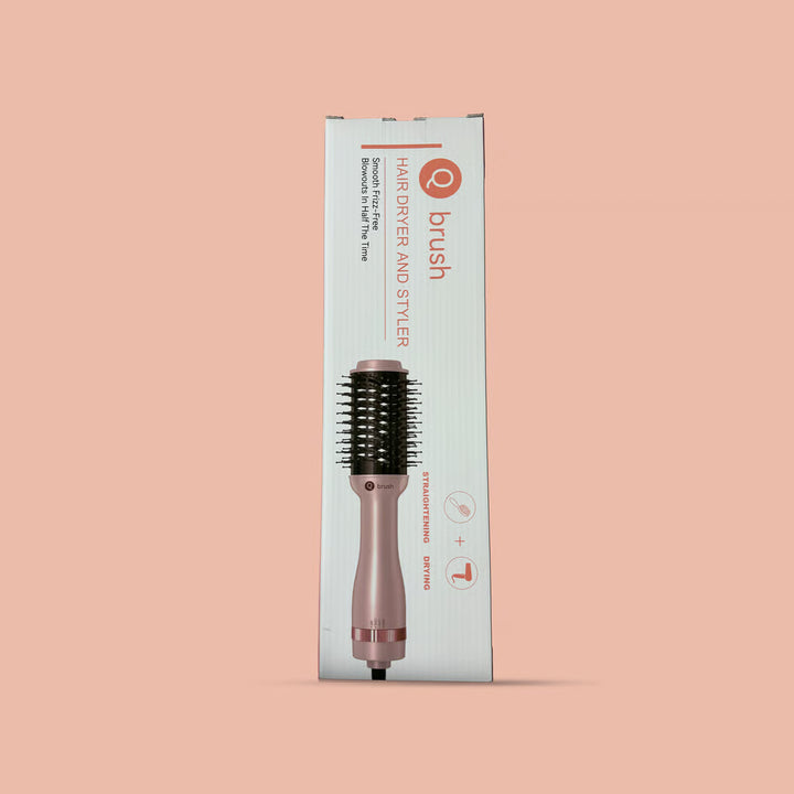 Q brush hair dryer and styler Straightening | كيو برش مجفف شعر ومصفف لتنعيم الشعر