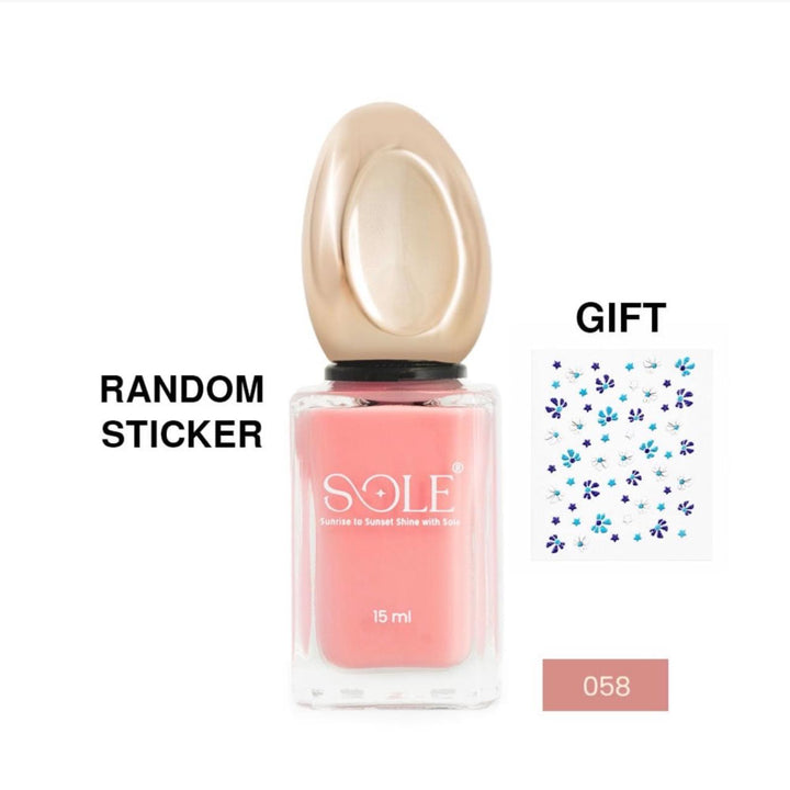 SOLE Nail Polish - 15ml | سول صبغ أظافر شفاف - 15مل