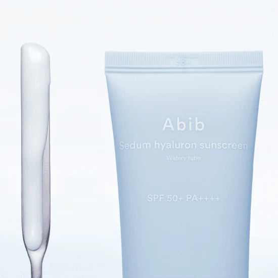 Abib Sedum Hyaluron Sunscreen Watery Tube SPF50+ PA++++ – 50ml |  أبـيب كريم واقي الشمس – أنبوب مائي سدوم هيالورون  SPF50+ PA++++ – 50 مل