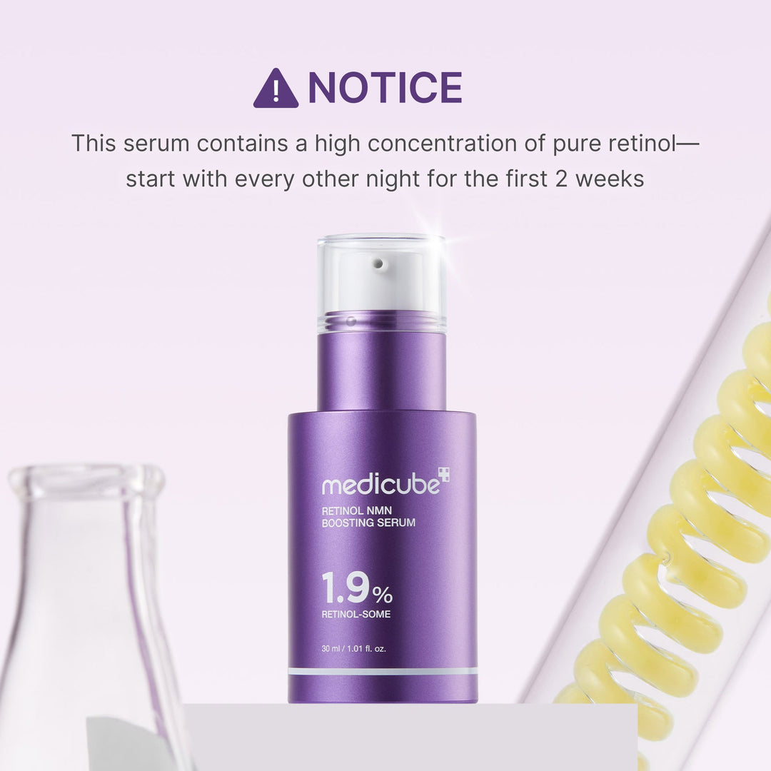 MEDICUBE Retinol Nmn Boosting Serum 1.9% Retinol Some - 30ml | ميديكيوبي سيروم ريتينول بوستينغ 1.9% - 30مل #4