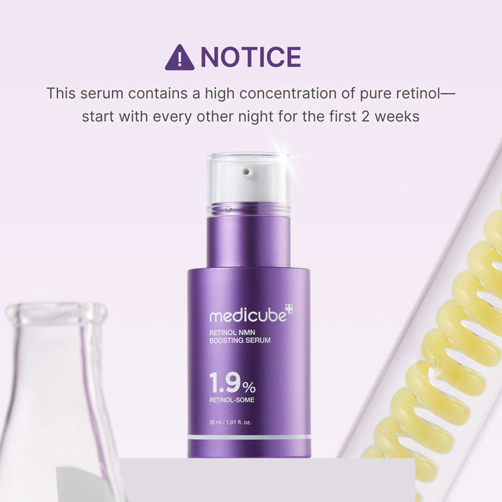 MEDICUBE Retinol Nmn Boosting Serum 1.9% Retinol Some - 30ml | ميديكيوبي سيروم ريتينول بوستينغ 1.9% - 30مل #4