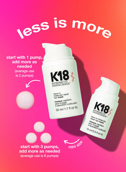 K18 BIOMIMETIC HAIRSCIENCE HAIR MASK 15ML + HAIR OIL 10ML + HEAT PROTECTANT 47ML KIT - 15ml, 47ml, 10ml | كي 18 مجموعة هايرساينس - 15ml, 47ml, 10مل #5