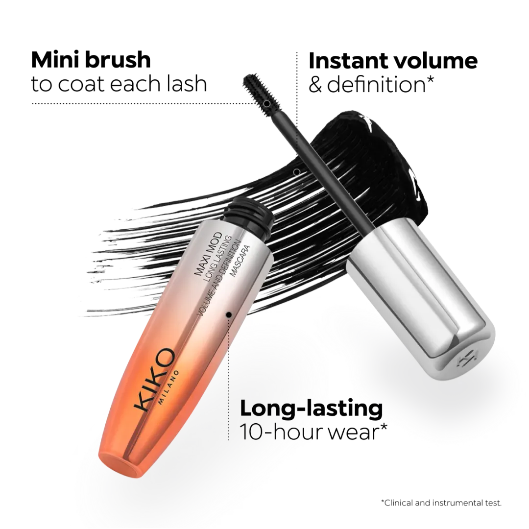 KIKO new maxi mod mascara - 12ml | كيكو ماسكارا نيو ماكسي مود - 12 مل