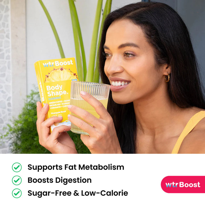 Wtr Boost Body Shape Slimming Hydration - 36 Hydration Tabs | دبليو تي آر بوست لترطيب الجسم ودعم الرشاقة وتنسيق القوام – 36 قرص