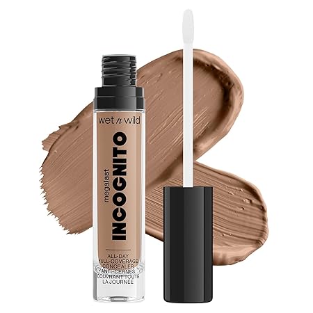 wet n wild MEGALAST INCOGNITO ALL-DAY FULL COVERAGE CONCEALER - 5.5ml | ويت ان وايلد كونسيلر بتغطية عالية يدوم طوال اليوم - 5.5 مل
