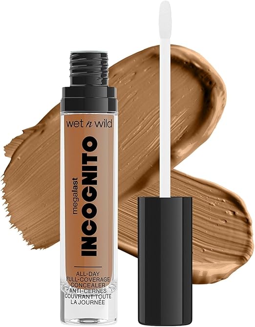 wet n wild MEGALAST INCOGNITO ALL-DAY FULL COVERAGE CONCEALER - 5.5ml | ويت ان وايلد كونسيلر بتغطية عالية يدوم طوال اليوم - 5.5 مل