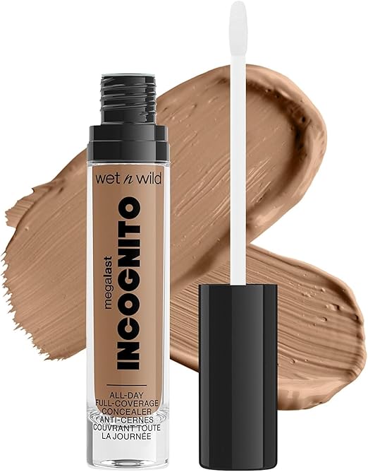 wet n wild MEGALAST INCOGNITO ALL-DAY FULL COVERAGE CONCEALER - 5.5ml | ويت ان وايلد كونسيلر بتغطية عالية يدوم طوال اليوم - 5.5 مل