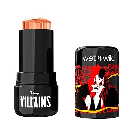 Wet n Wild Disney Villains Extreme Evil Jelly Blush, Buildable Cream - 7.6g | ويت ان وايلد ديزني فيلنز بلاش جيلي إكستريم إيفل - 7.6 غ