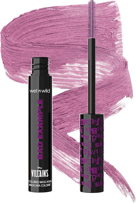 Wet n Wild x Disney Villains Bad Example Color Mascara, Volumizing | ويت ان وايلد ديزني فيلنز ماسكارا ملونة باد إكزامبل لتكثيف الرموش