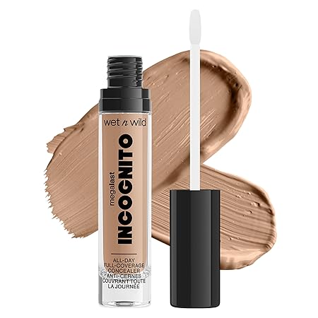 wet n wild MEGALAST INCOGNITO ALL-DAY FULL COVERAGE CONCEALER - 5.5ml | ويت ان وايلد كونسيلر بتغطية عالية يدوم طوال اليوم - 5.5 مل