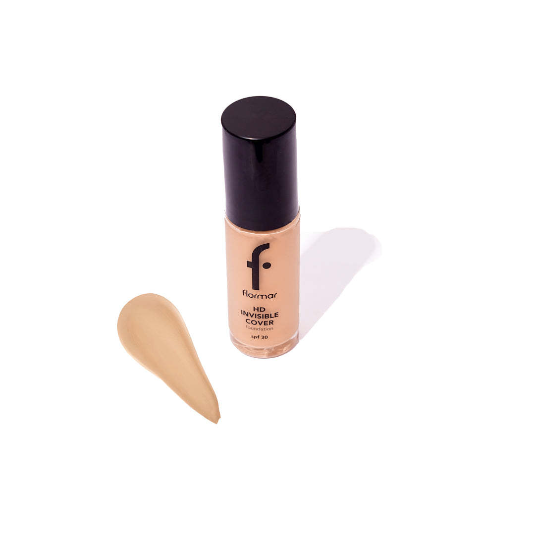 Flormar HD Invisible Cover Foundation - 30ml | فلورمار كريم الاساس - 30 مل