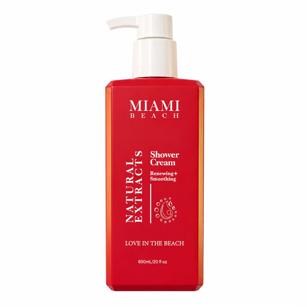 MIAMI BEACH Shower Renewing +Smoothing Love In The Beach - 600ml | ميامي بيتش كريم استحمام - 600مل