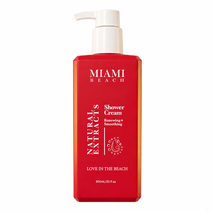 MIAMI BEACH Shower Renewing +Smoothing Love In The Beach - 600ml | ميامي بيتش كريم استحمام - 600مل