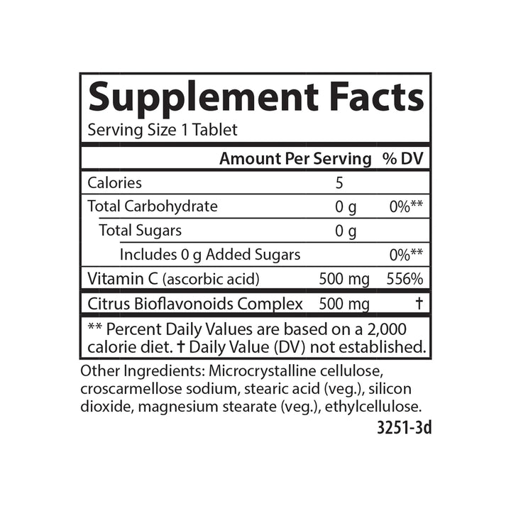 Carlson Super C Complex Vitamin C + Bioflavonoids - 100 Vegetarian Tablets | كارلسون  اقراص فيتامي سي كومبلكس - 100 قرص