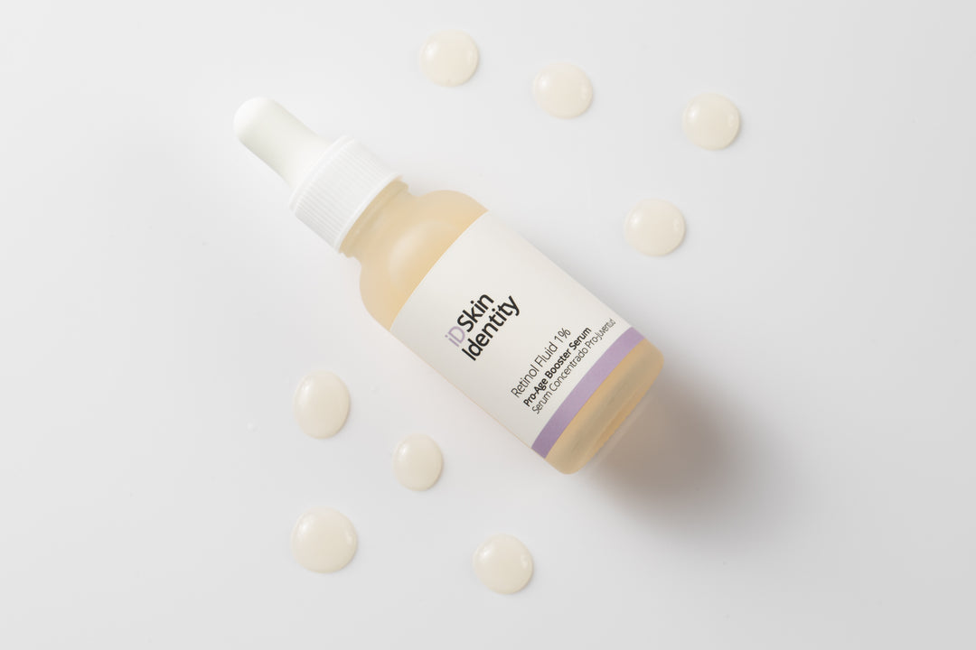 iD Skin Identity Serum Retinol Fluid 1 % - 30ml | اي دي سكين سيروم مُعزَّر بمضادات فعالة لشيخوخة البشرة - الريتينول السائل 1% - 30 مل