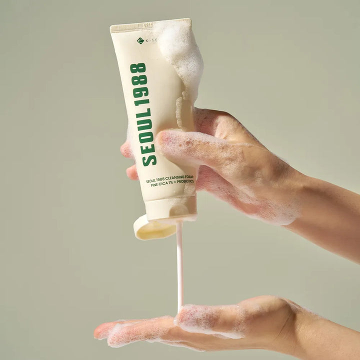 K-SECRET SEOUL 1988 Cleansing Foam : Pine Cica 1% + Probiotics - 150ml | سيول 1988 غسول رغوي - 150مل #1