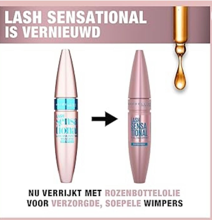 MAYBELLINE Lash Sensational Full Fan Effect Mascara - 9.5ml | ميبيلين مسكرا للتكثيف الرموش - 9.5 مل