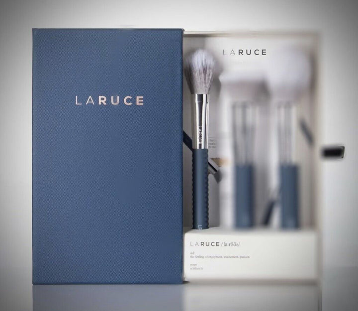 LARUCE Rennie Makeup Brush Case Lupe  - 3pcs | لاروس مجموعة فرش مكياج - 3 قطع