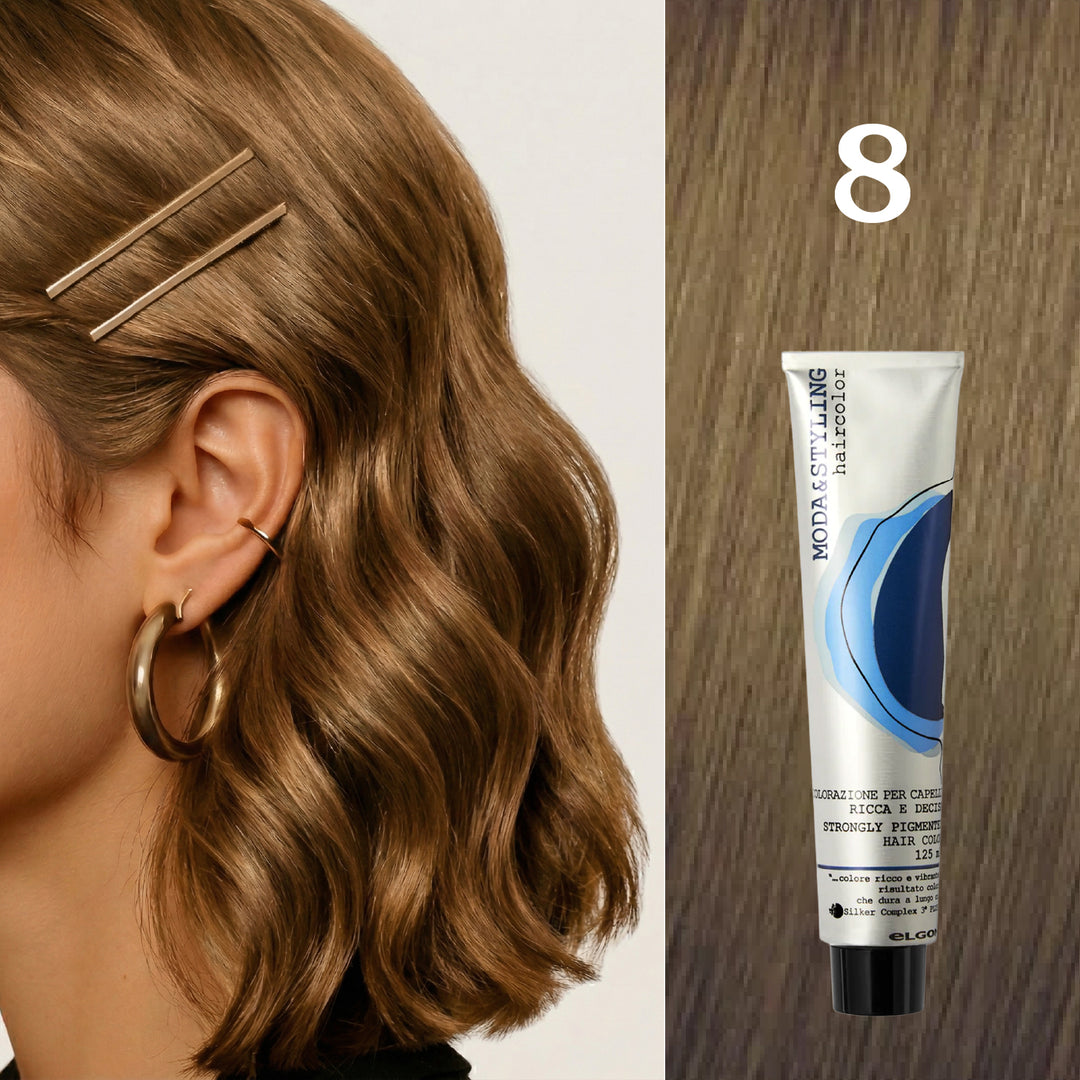 Elgon Moda&styling Haircolor Strongly Pigmented Hair Color - 125ml | ايلكون صبغة شعر مودا ستايلنج - 125مل