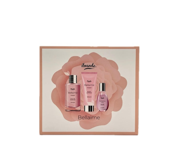 Ilvande Giftset For Women Bellaime - 3pcs | ايلفاند مجموعة عناية للنساء - 3 قطع