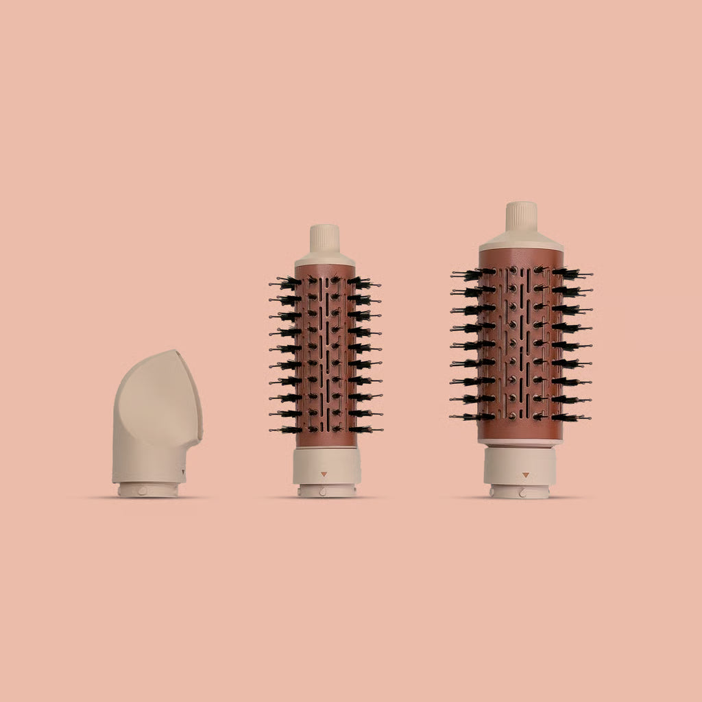 Q brush Rotating Air Styler Hair Dryer & Styler/Detangler Volumizing Brush | كيو برش فرشاة هوائية دوارة مجفف شعر ومصفف/مزيل تشابك وفرشاة لتكثيف الشعر