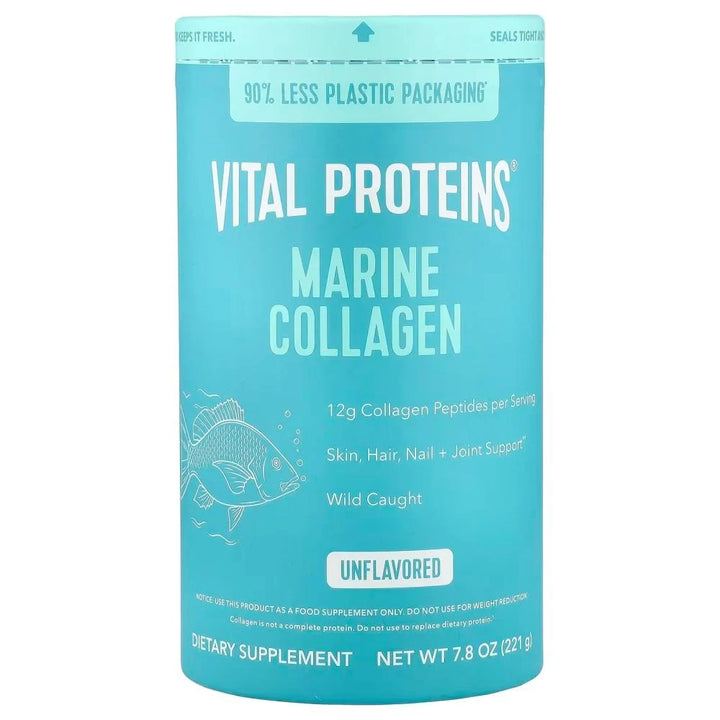 Vital Proteins Marine Collagen Peptides Powder Supplement for Skin Hair Nail Joint - 221g | فايتال بروتين مسحوق ببتيدات الكولاجين غير المنكّه – 221 غرام