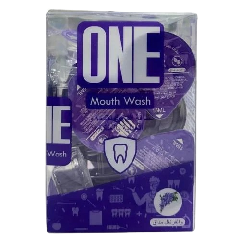 ONE Mouth Wash Carnation - 15ml 20 Capsules | وان غسول للفم منعش بنكهة القرنفل - 20 كبسولة 15 مل
