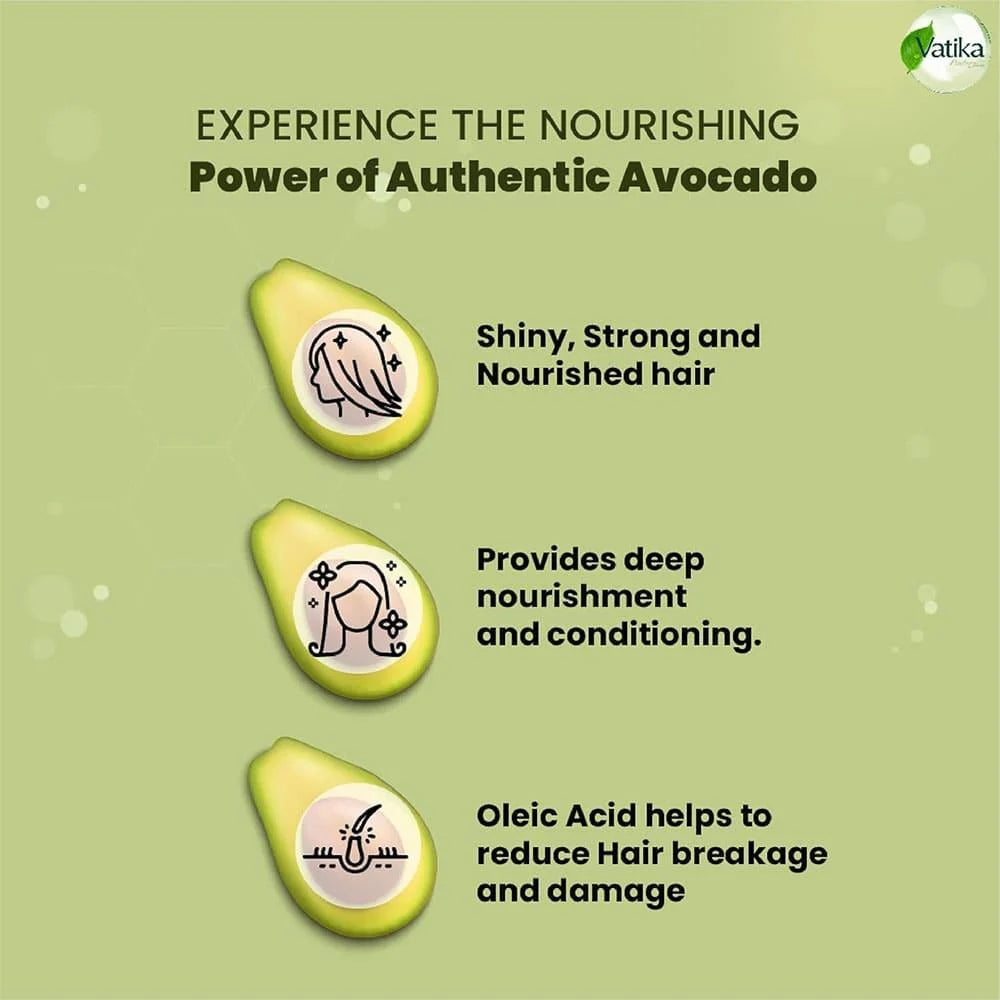 Vatika Mexican Avocado Enriched Hair Oil - 200ml | فاتيكا زيت الشعر المغذي بالأفوكادو المكسيكي - 200 مل