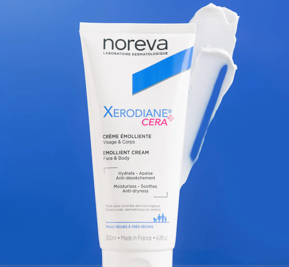 Noreva Xerodiane Cera+ Emollient cream face and body - 200ml |نوريفا كريم مرطب للوجه والجسم - 200مل